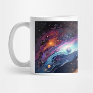 Galactic Nomad Sticker: Ethereal Oil Painting by alex1shved (336) Mug